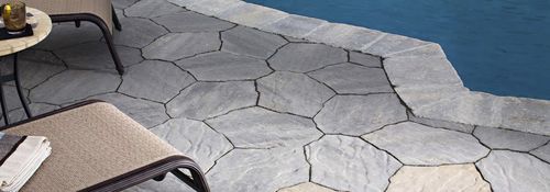 Engineered stone paver - PORTAGE - Belgard Hardscapes - permeable / for public spaces