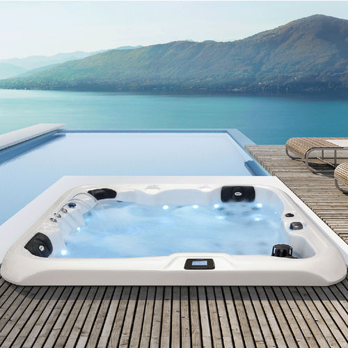 Built-in hot tub - ID 320 - AWD - rectangular / 3-seater / acrylic