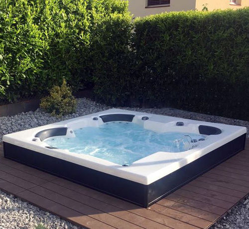 Built-in hot tub - ABSOLU 2.L - AWD - above-ground / square / 5-person