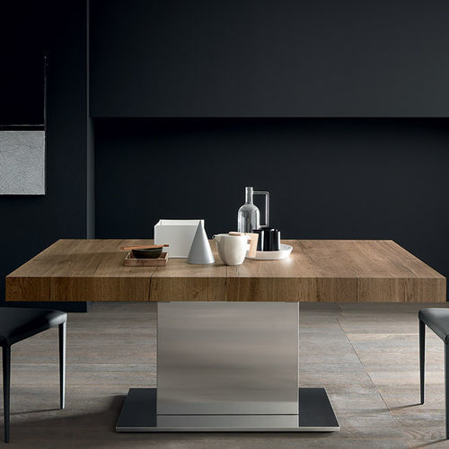 Contemporary dining table - TOWER - altacom italia - lacquered wood / stained wood / melamine