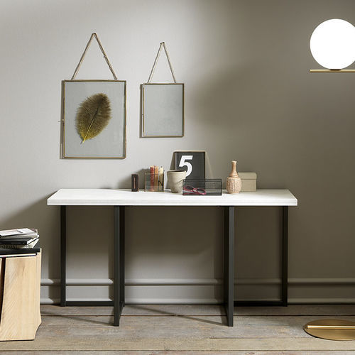 Contemporary sideboard table - FLAP - altacom italia - melamine / metal base / rectangular