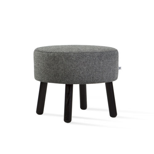 Contemporary stool - CUTE - Jonas Ihreborn - ash / ash base / upholstered