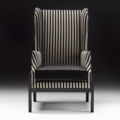 Contemporary armchair - ELITE - PINTON SAS - leather / fabric / high-back