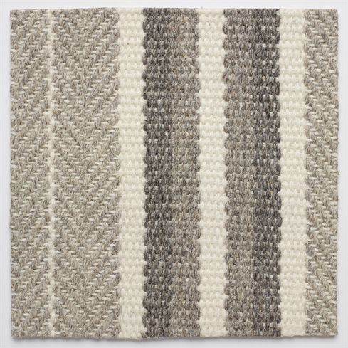 Hand-woven carpet - KALALAU - Nash Andrea - wool / tertiary / striped