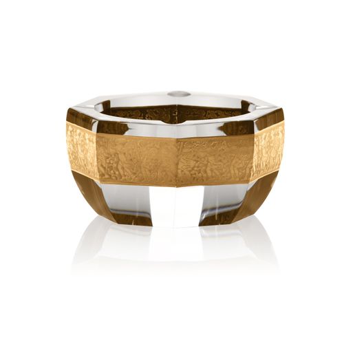 Gold ashtray - INTUITION 2368 - MOSER, a.s. - crystal / for domestic use