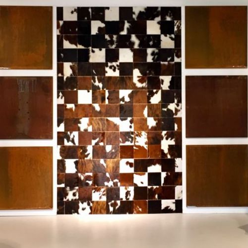 Wall-mounted decorative panel - COR-TEN ORIGINAL - Lost Cowboys.com - for exterior fittings / wall / metal