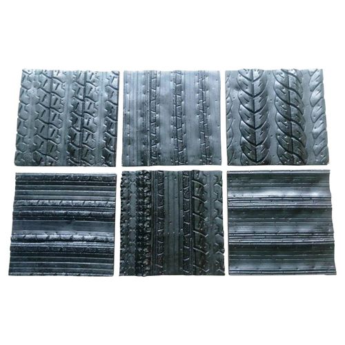 Recycled rubber tile - RECYCLED TYRES - Lost Cowboys.com - matte / indoor / wall