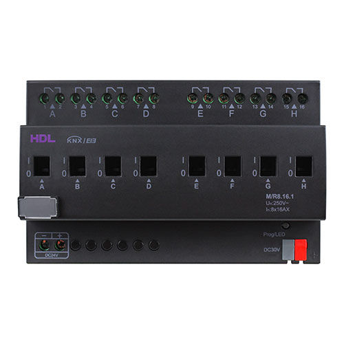 Home automation system switch actuator - M/R8.16.1 - HDL Automation Co., Ltd - KNX / DIN rail / home