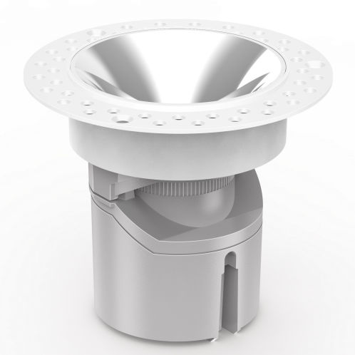 Semi-recessed spotlight - HD-YM30D75 - HDL Automation Co., Ltd - LED / round / IP20