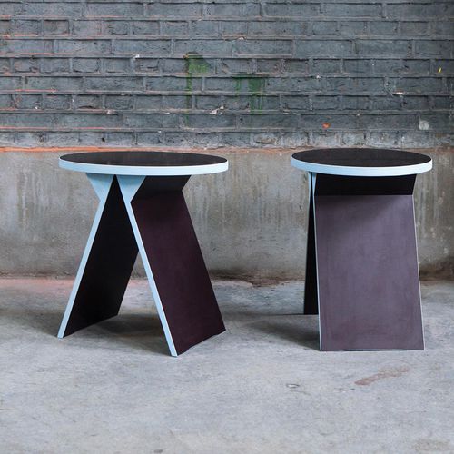 Contemporary stool - JOBURG  - valerie_objects - wooden / brown