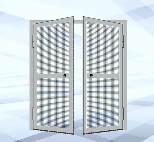 Swing insect screen - OPENING - TEHNI SA - for doors