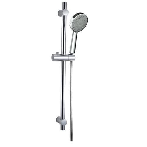 Wall-mounted shower set - 1748 45 - Genebre - contemporary / with hand shower / rain