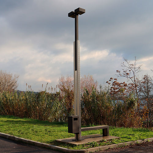 Urban lamp post - ET - Bottega 7 - contemporary / stainless steel / galvanised steel
