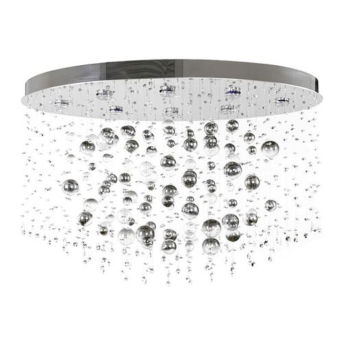 Contemporary chandelier - IQ2139 NIGHT SKY - Alan Mizrahi Lighting - glass / metal / 8 light