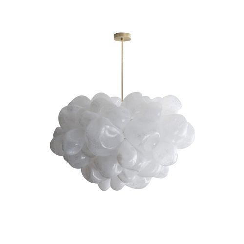 Contemporary chandelier - IQ2058 BUBBLE CLUSTER - Alan Mizrahi Lighting - glass / metal / 4 light