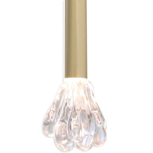 Pendant lamp - IQ8443 DEW PENDANT - Alan Mizrahi Lighting - metal / glass / contemporary