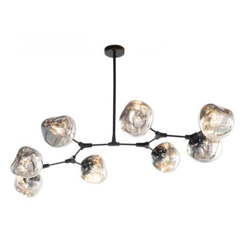 Contemporary chandelier - QZ2144 RHOME II - Alan Mizrahi Lighting - glass / metal / 8 light