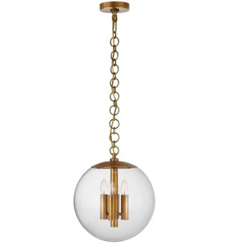 Pendant lamp - IQ8066 TURENNE MEDIUM - Alan Mizrahi Lighting - metal / glass / vintage