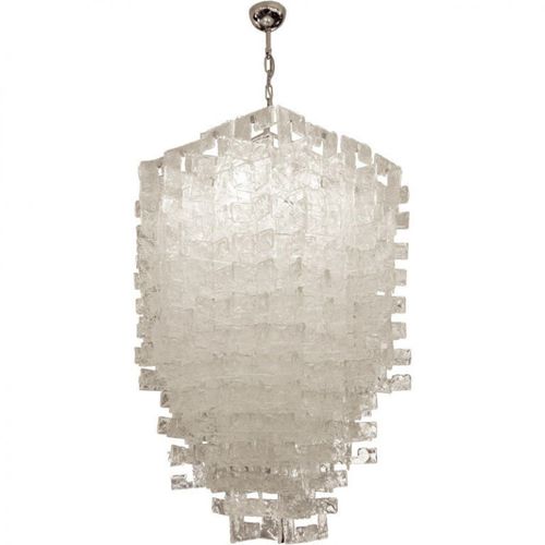Venetian style chandelier - VEN052 LARGE VENINI - Alan Mizrahi Lighting - metal / glass / waterfall