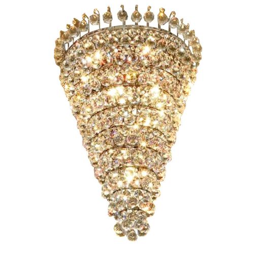 Contemporary chandelier - DV5521 MASIERO - Alan Mizrahi Lighting - brass / crystal / commercial