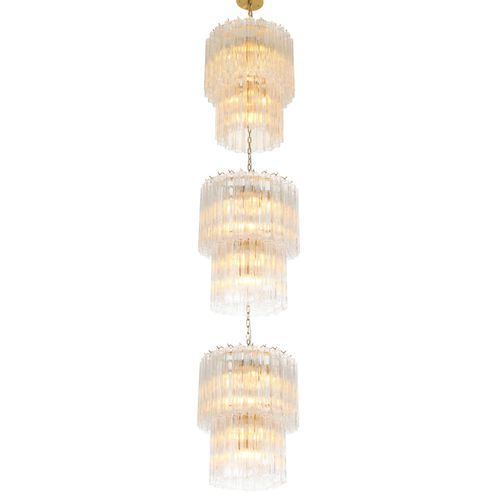Contemporary chandelier - WM5166C LYMINGTON - Alan Mizrahi Lighting - metal / glass / commercial