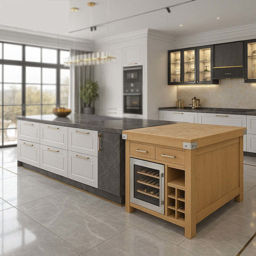 Serving wine cellar - Chabret - storage / integrated / beech