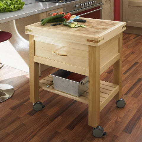 Mobile kitchen unit - BILDET - Chabret - wheeled / island / Chopping block