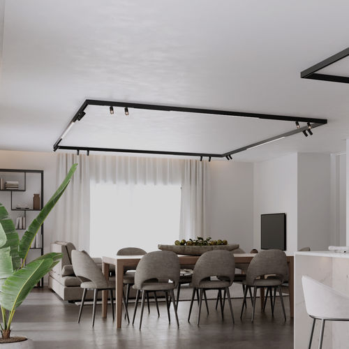 Double track light - APALIS DOUBLE - Brilumen - LED / cylindrical / aluminum