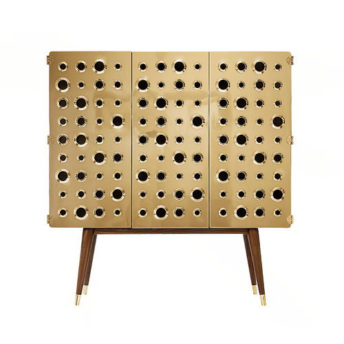 Hotel room bar cabinet - MONOCLES - Essential Home - contemporary / walnut / oak