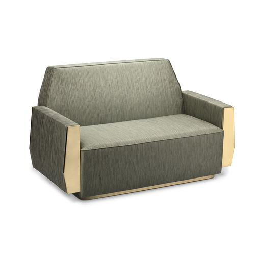 Contemporary sofa - DORIS - Essential Home - velvet / rope / with armrests