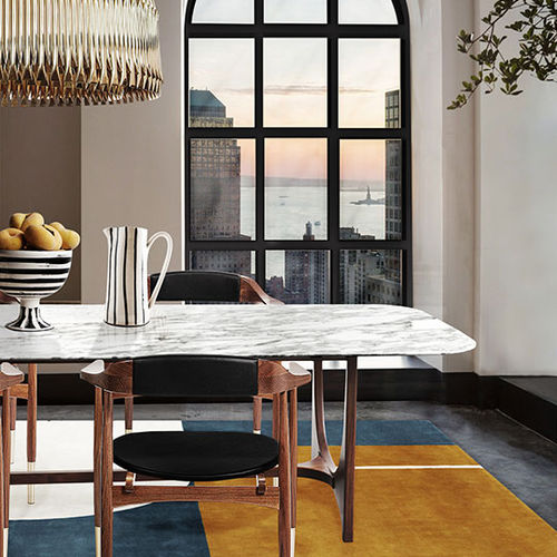 Contemporary rug - CLAUDIA  - Essential Home - geometric pattern / wool / Tencel®