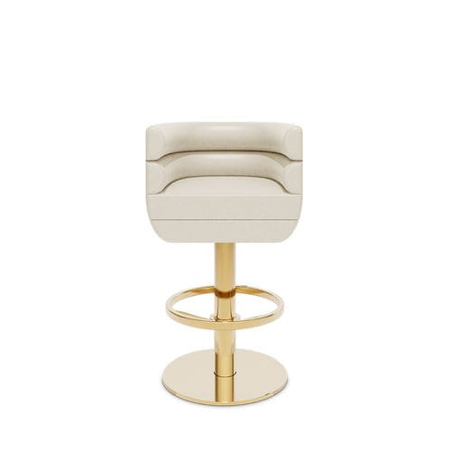 Contemporary bar chair - LOREN - Essential Home - indoor / leather / fabric