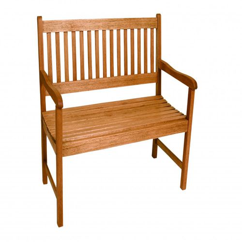 Contemporary garden bench - IPANEMA - Butzke - wooden / with backrest / with armrests
