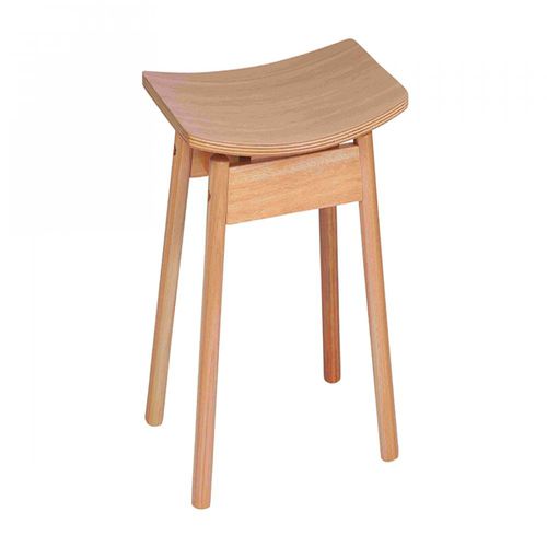Contemporary stool - TAK - Butzke - wooden / outdoor