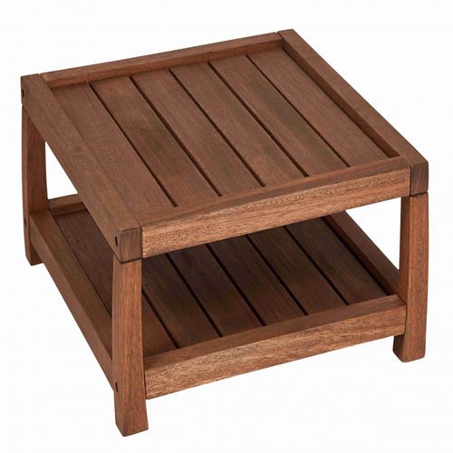 Contemporary coffee table - VILA RICA - Butzke - wooden / square / with storage compartment