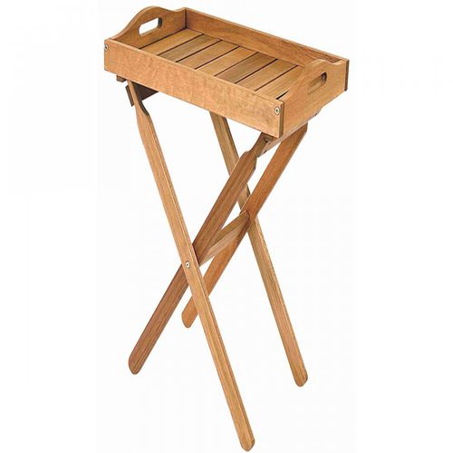 Contemporary side table - ITAPUÃ  - Butzke - wooden / rectangular / folding