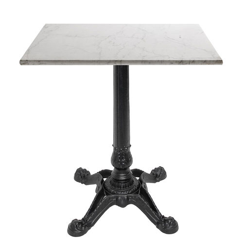 Contemporary bistro table - BABIS - Vela Arredamenti - cast iron / square / for hotel
