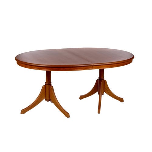 Traditional dining table - NORA - BALATON BUTOR - cherrywood / cherrywood base / round