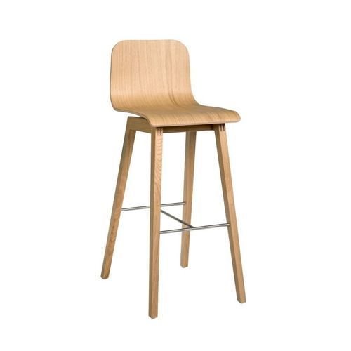 Contemporary bar chair - BANI 1 - BALATON BUTOR - indoor / wooden / wooden base