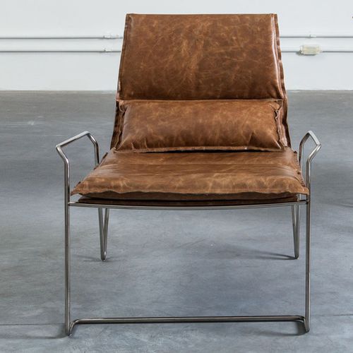 Contemporary armchair - SOTTILE - Estudiobola - fabric / leather / synthetic fiber