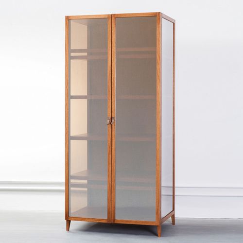 Free-standing bookcase - BERTA  - Estudiobola - contemporary / wooden / glass