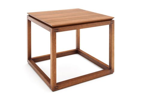 Contemporary side table - ARQ - Estudiobola - wooden / glass / laminated MDF