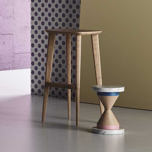 Contemporary bar stool - OPERÀ - imperial-line - oak / walnut / commercial