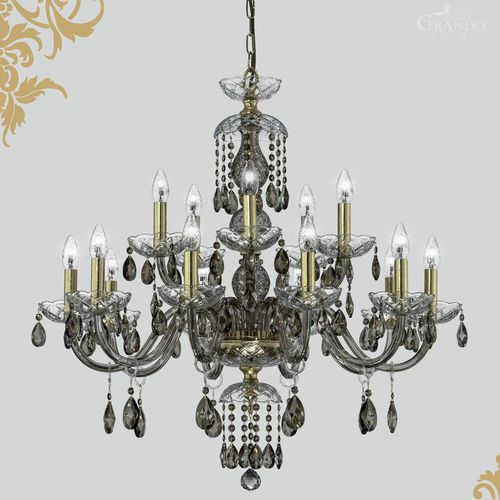 Traditional chandelier - OLYMPIA - grandoluce - crystal / Swarovski® crystal / metal