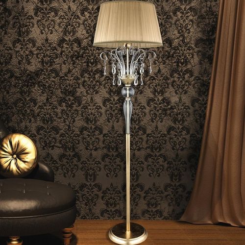 crystal leaf floor lamp