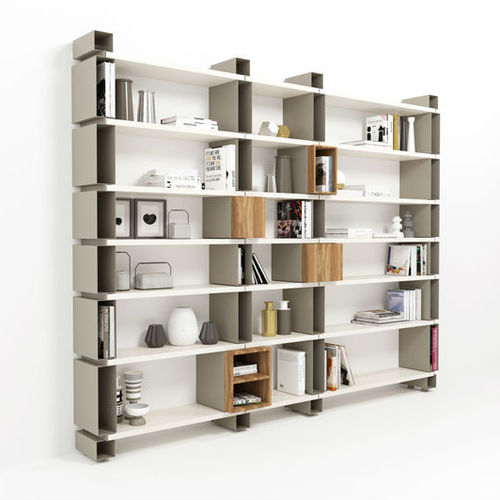 Wall-mounted shelf - MODULO - Barel Srl - modular / contemporary / lacquered wood