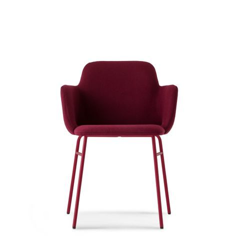 Contemporary chair - BARDOT MET TU CB UPH 0034 - Traba' - indoor / fabric / leather