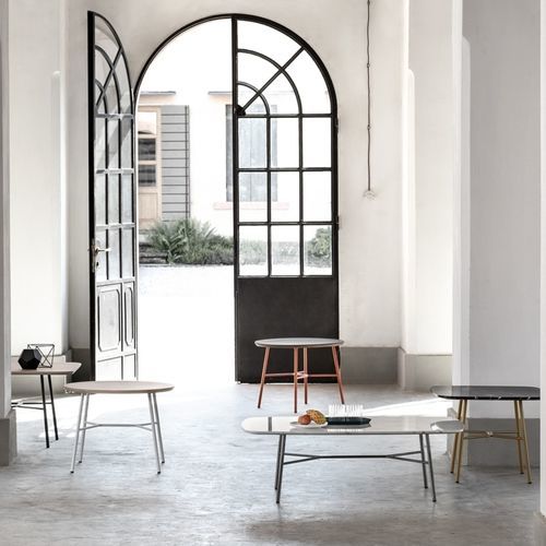 Contemporary coffee table - YUKI 0128 - Traba' - ash / ceramic / HPL