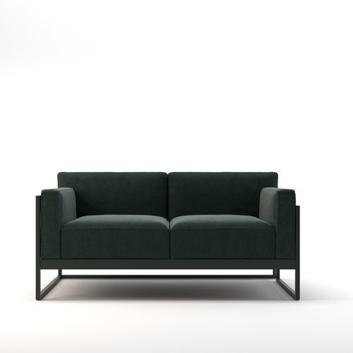 Contemporary sofa - KIRK 0062 - Traba' - velvet / green / customizable color