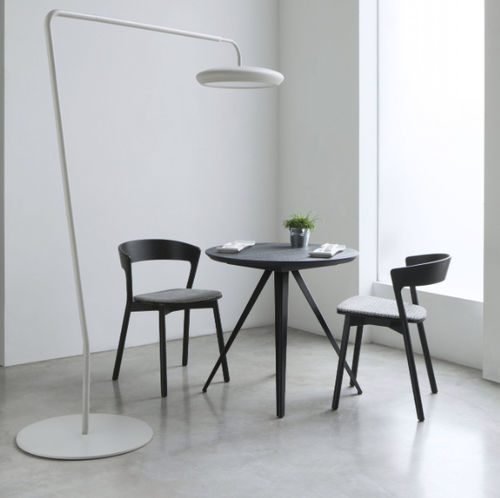 Contemporary bistro table - AKY CONTRACT 3 - Traba' - metal / wooden base / metal base